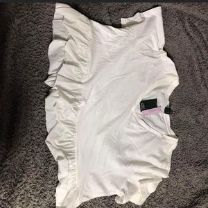 White crop top